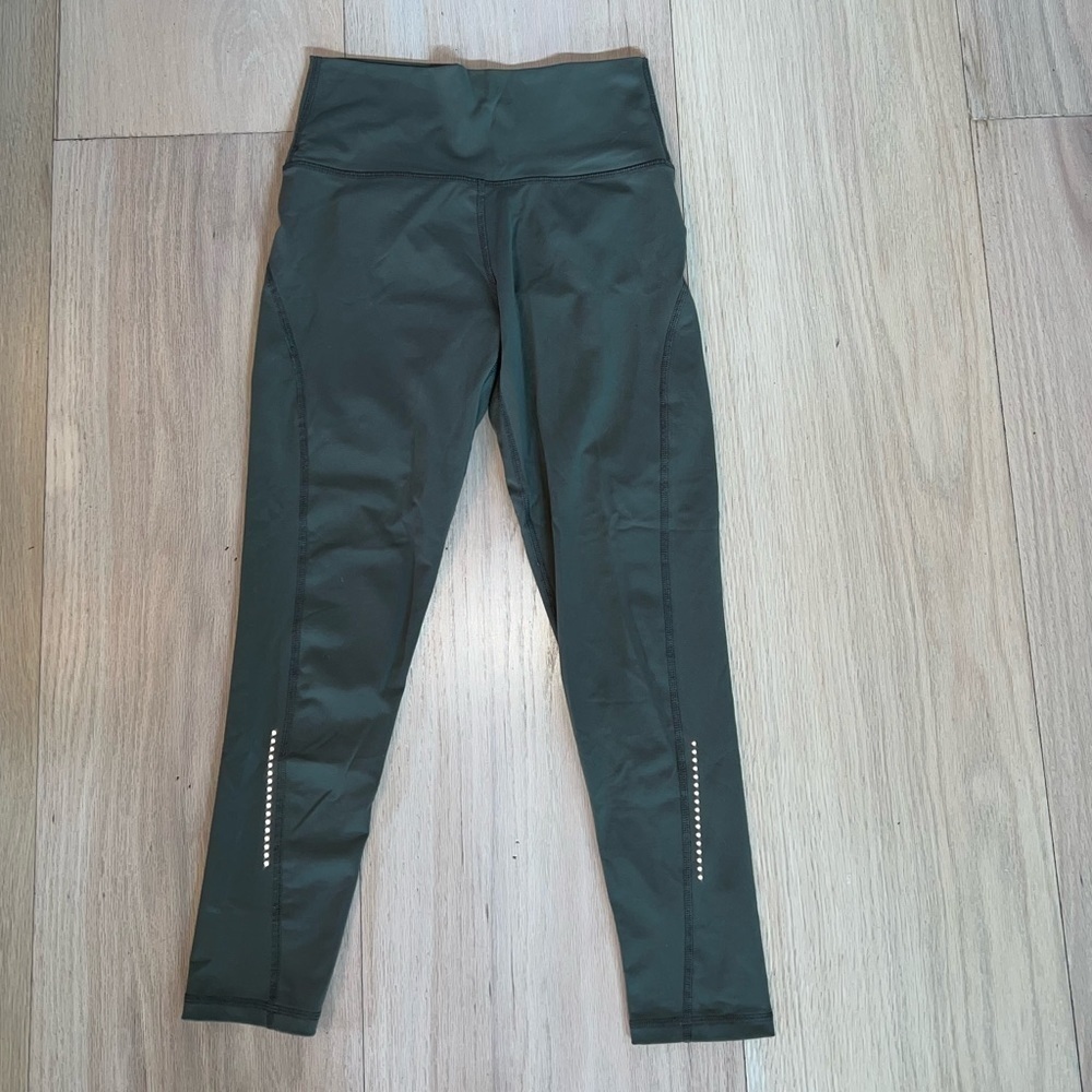 TYC Olive Green Leggings Yoga Spandex Workout Pants Size Medium